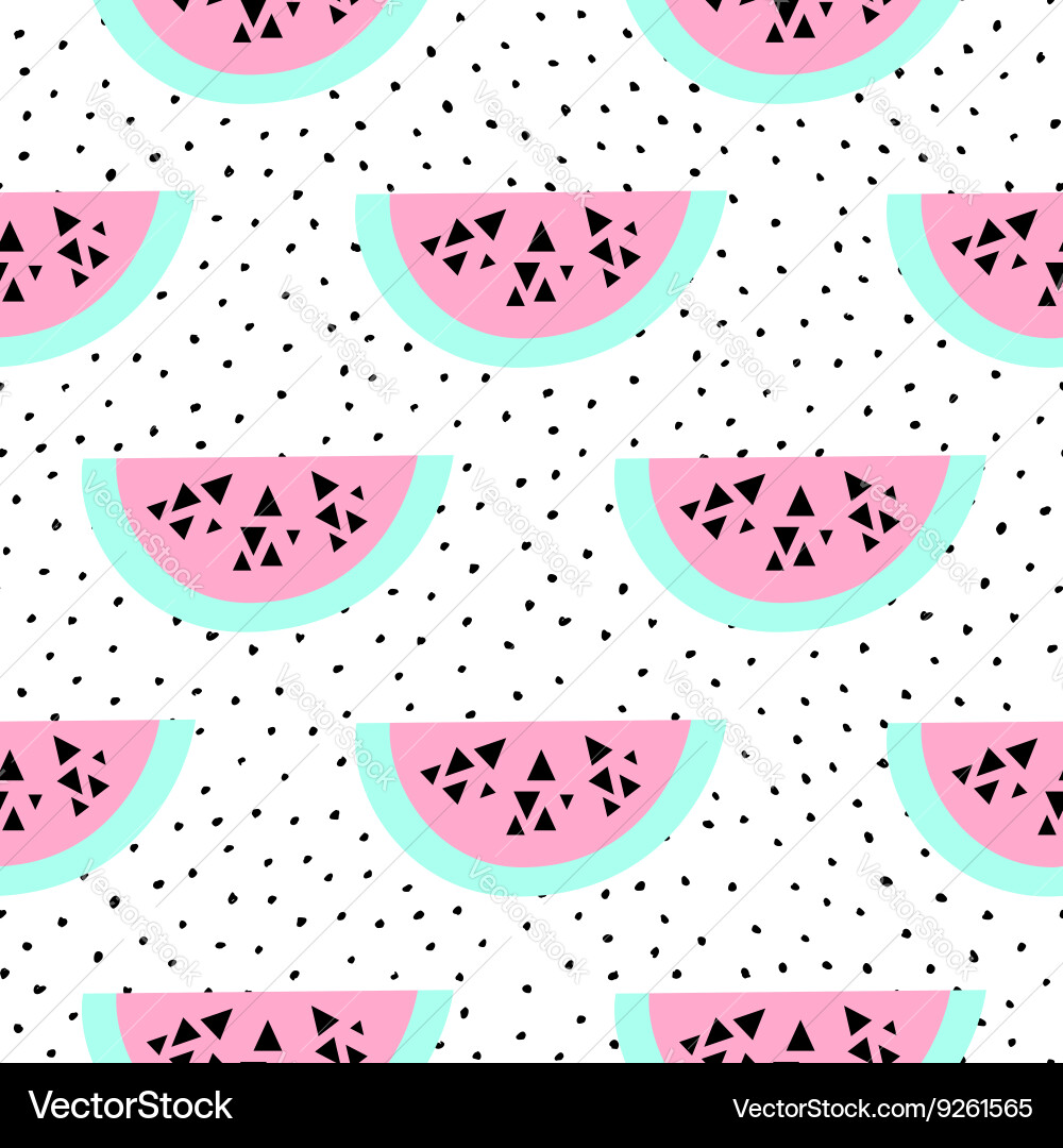 Watermelon Slice Pattern vector image