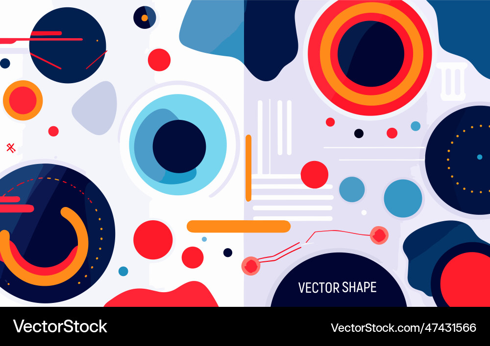 Abstract geometric flat pattern Abstract geometric flat pattern Vector Image