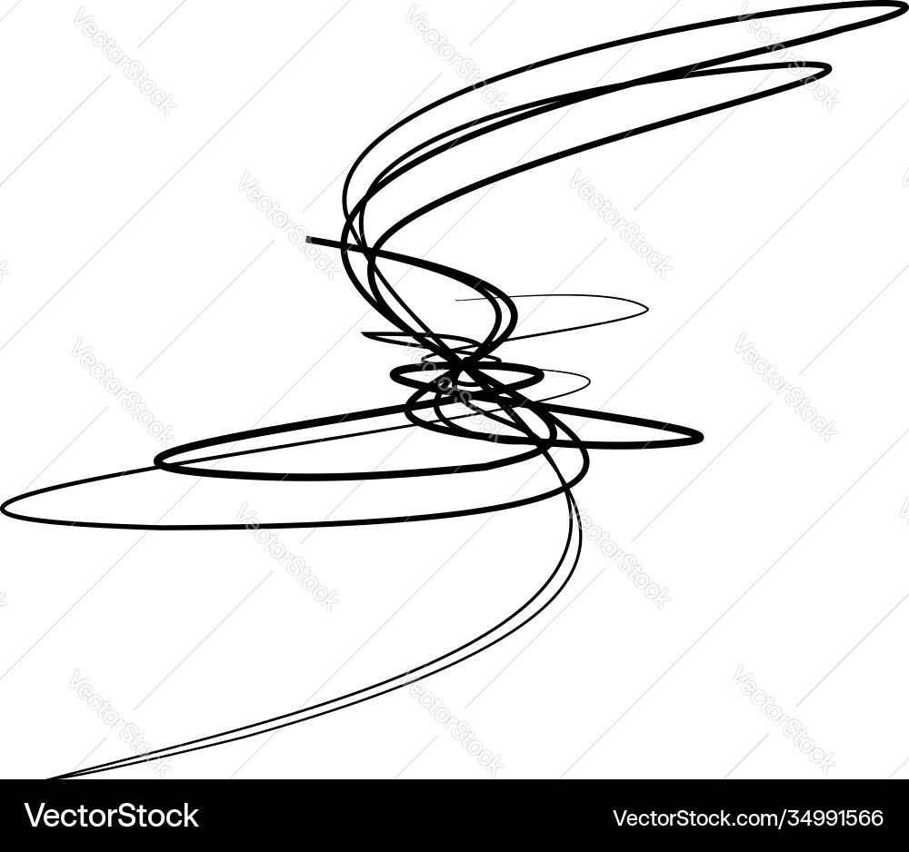 Abstract knot design element random intersecting Abstract knot design element random intersecting vector image