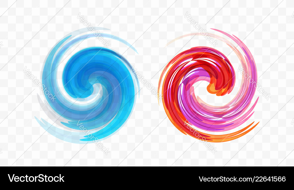 Abstract Swirl Motion Element vector image