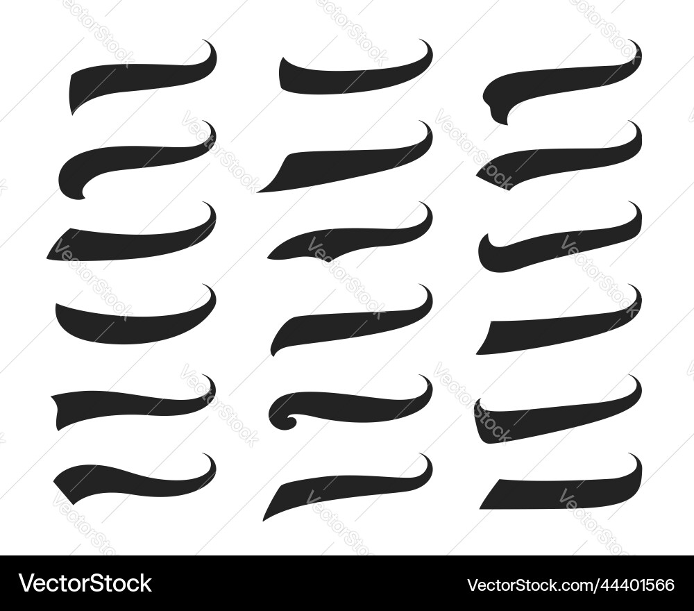 Baseball swoosh and swash tails border or divider Baseball swoosh and swash tails border or divider vector image