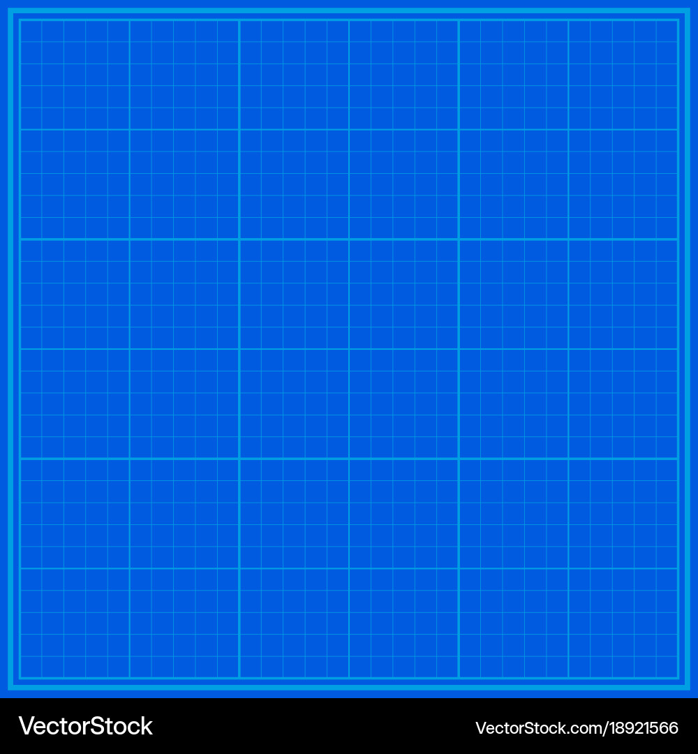 Blueprint Tech Grid Background vector image