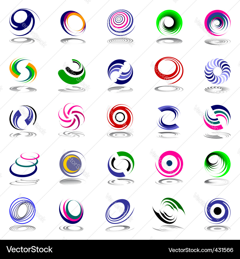 Dynamic Spiral Motion Graphics vector image