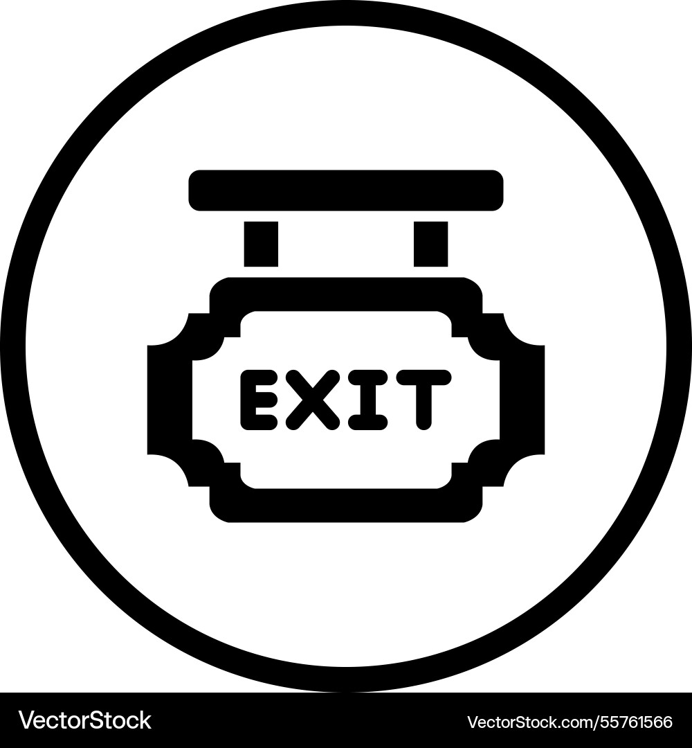 Exit icon design Vector Image