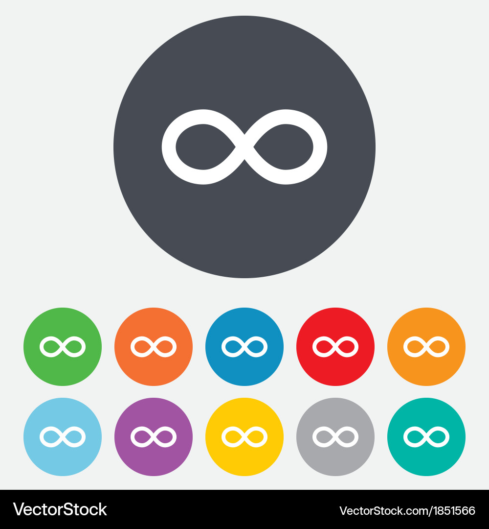 Infinity Loop Symbol Icon vector image