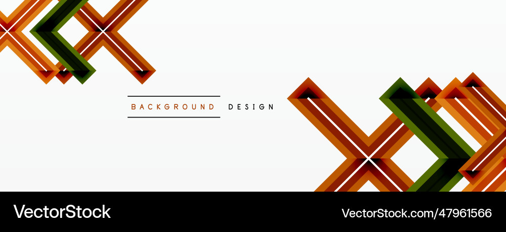 Minimal geometric background cross line design Minimal geometric background cross line design Vector Image