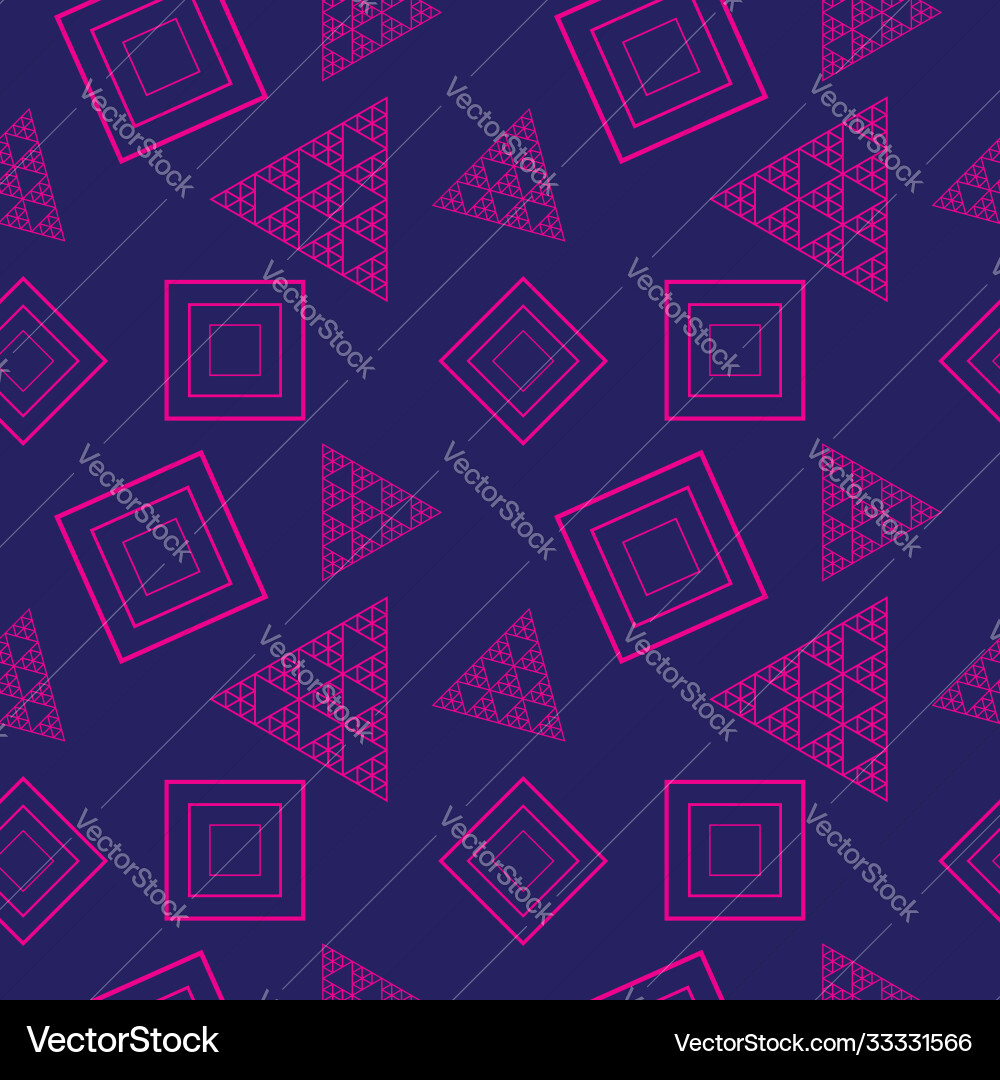 Outline triangle and square shape ornament Outline triangle and square shape ornament vector image