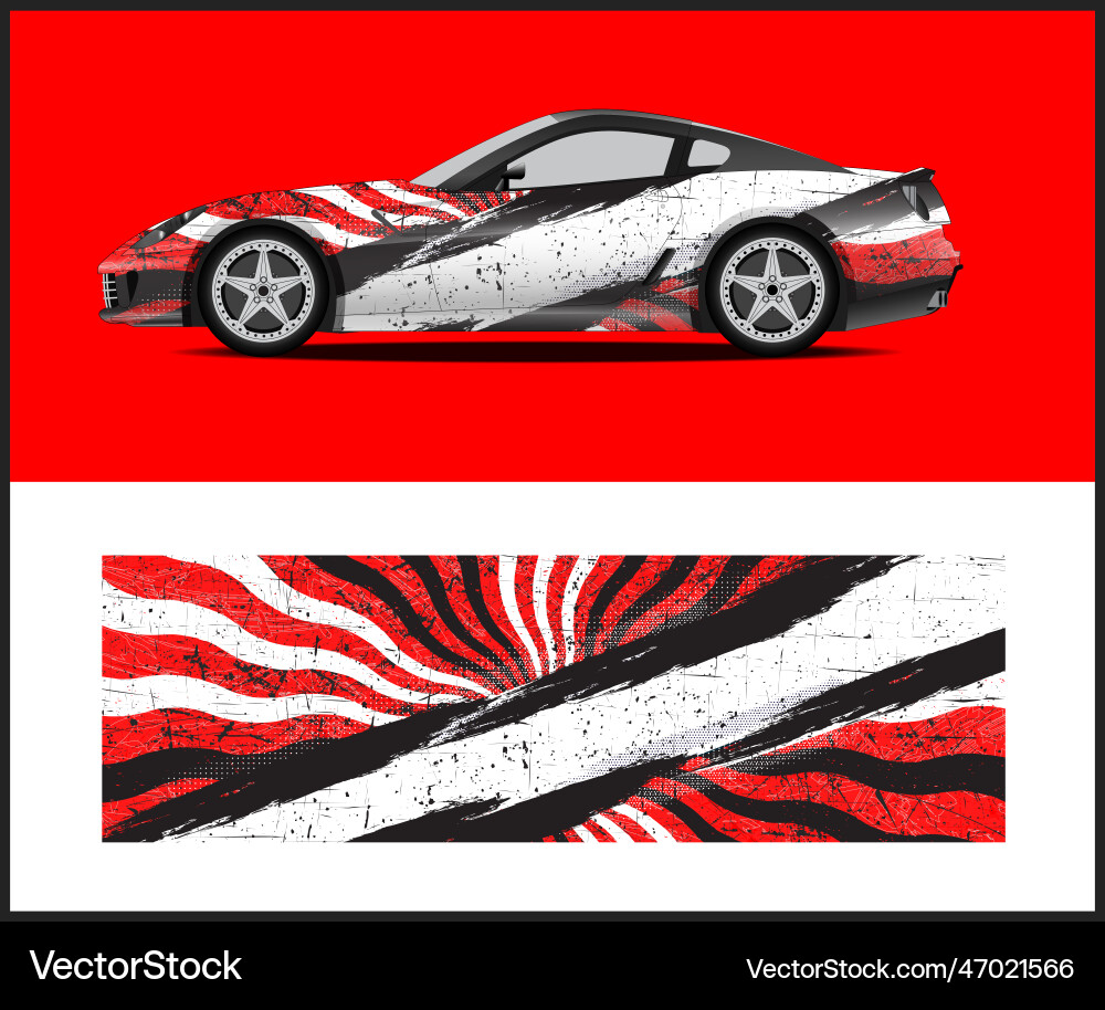 Racing Stripe Wrap Pattern Vector Image
