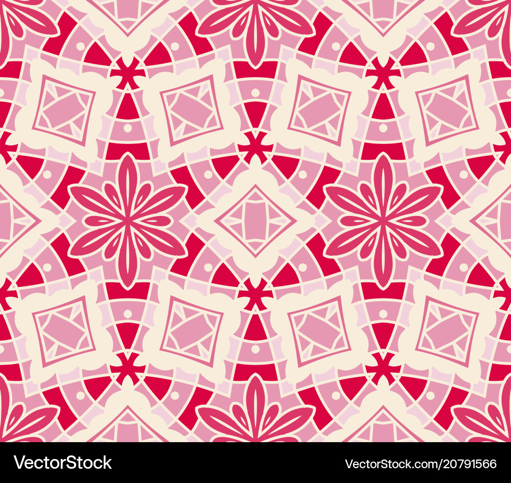 Seamless abstract tiled pattern Vector Image