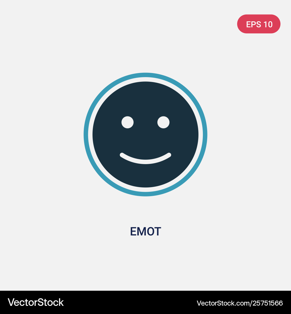 Two color emot icon from user interface concept Two color emot icon from user interface concept vector image