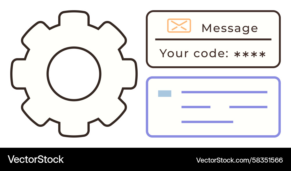 Verification Code Login Vector Image