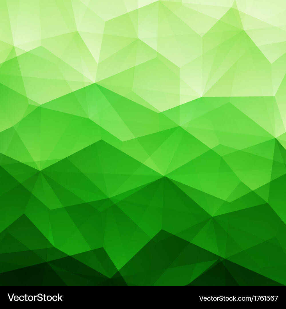 Abstract Green Triangle Pattern vector image