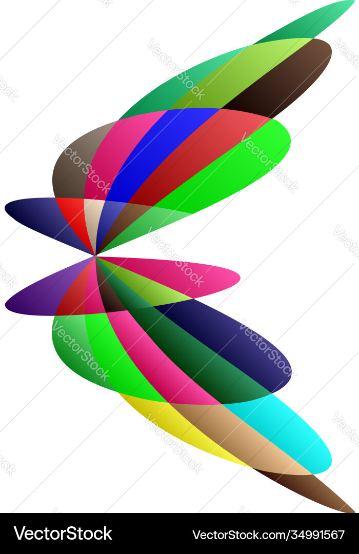 Abstract knot design element random intersecting Abstract knot design element random intersecting vector image