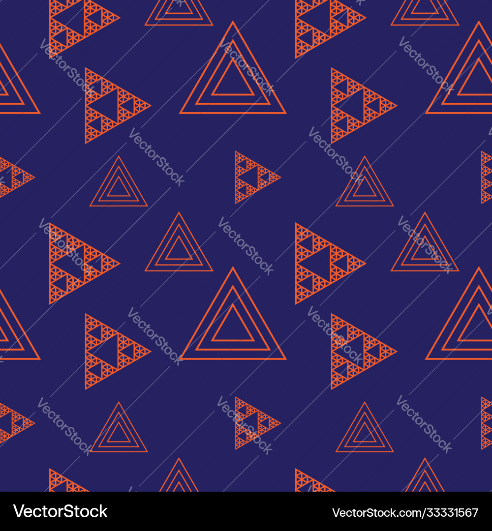Abstract outline triangles shape ornament retro Abstract outline triangles shape ornament retro vector image