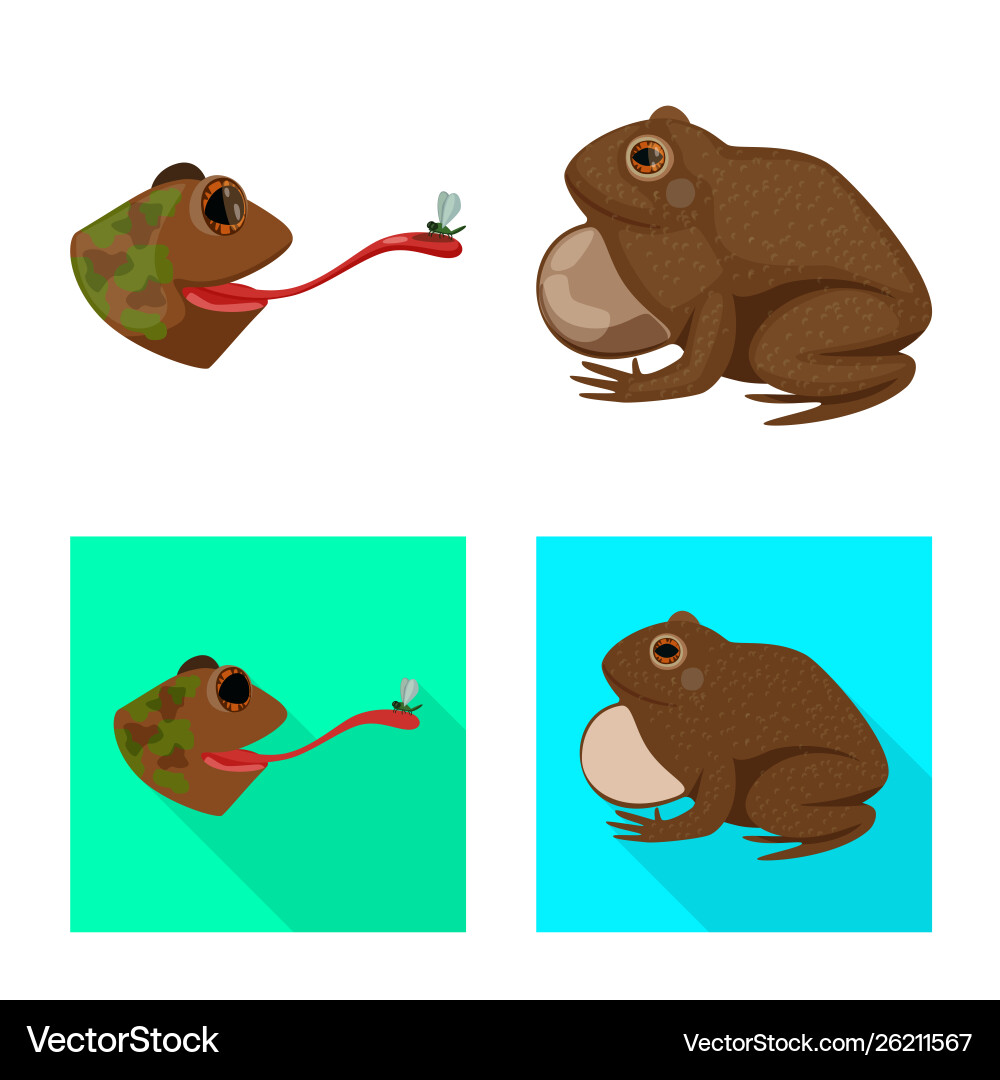 Design wildlife and bog icon set Vector Image