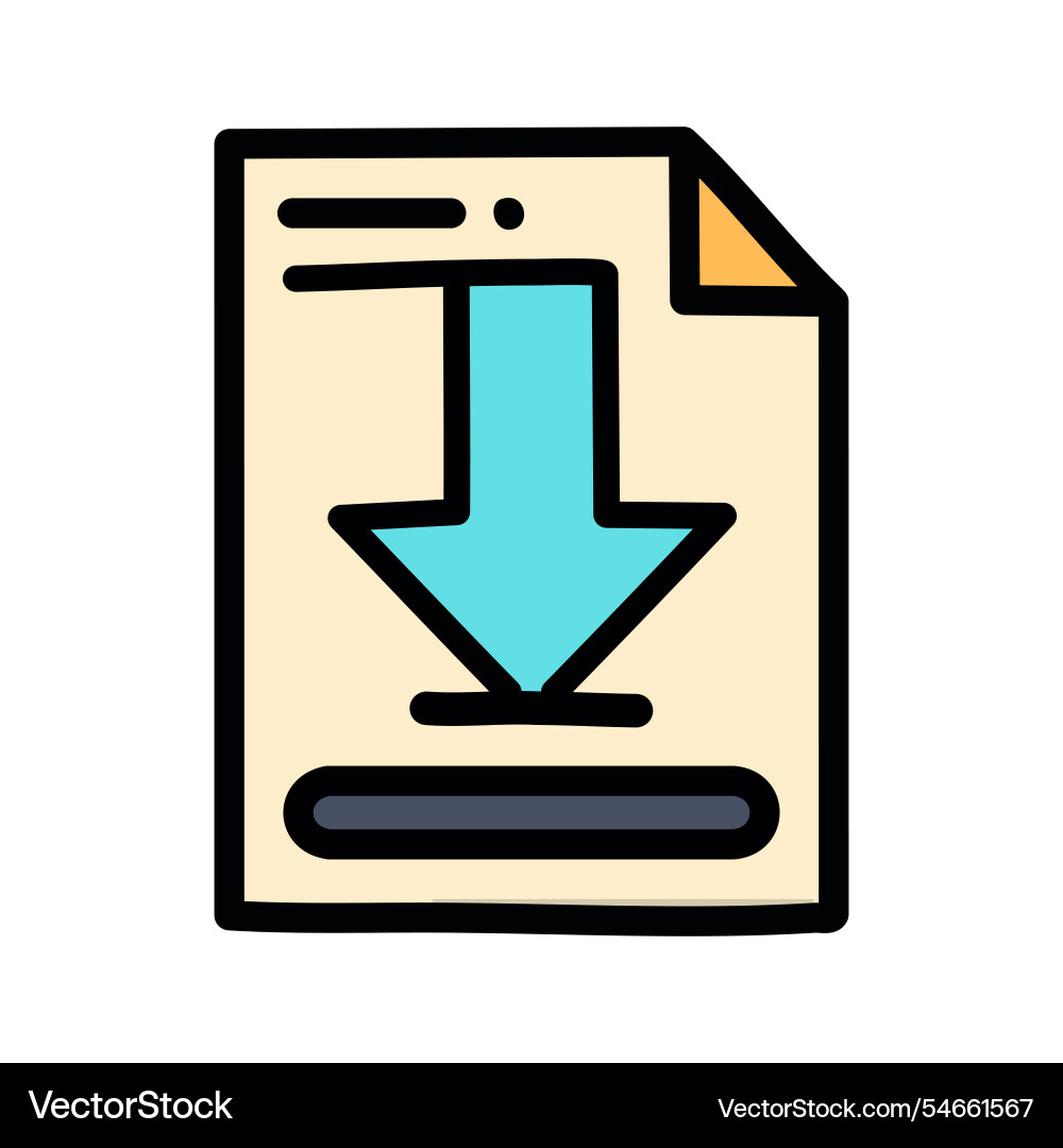 Download file data related filled design Download file data related filled design vector image