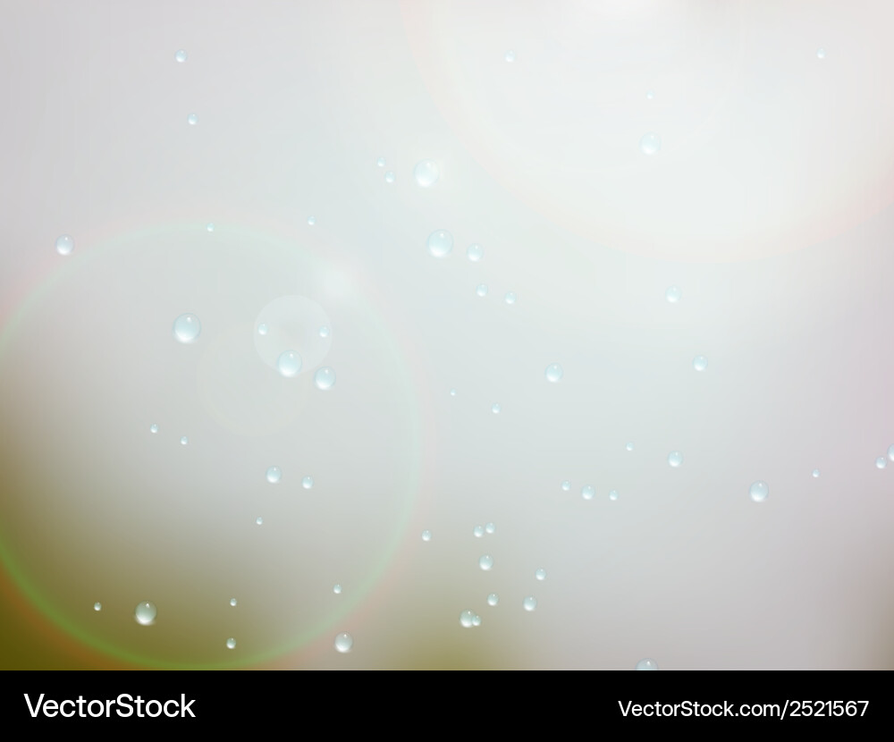 Drops of rain on the window eps10 vector image