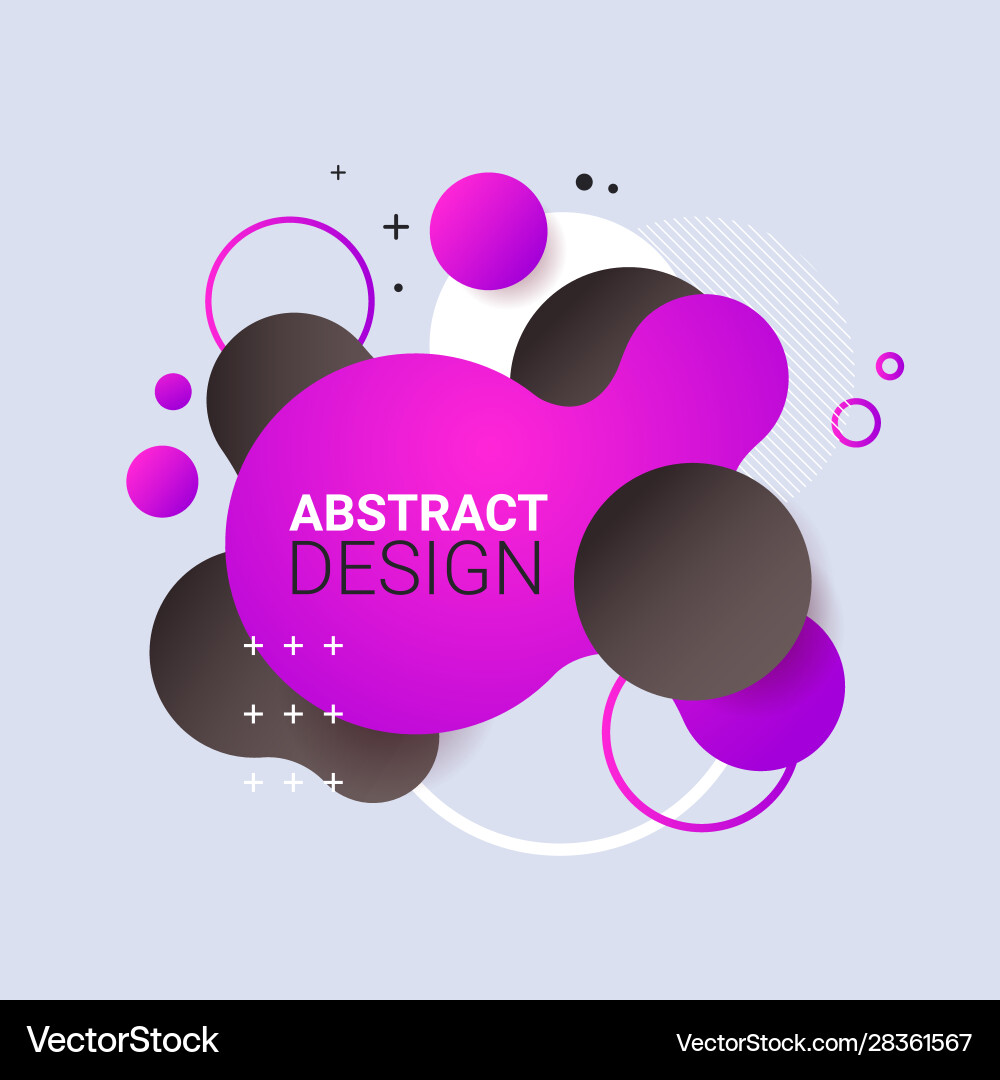 Dynamical colored form gradient abstract banner Dynamical colored form gradient abstract banner vector image