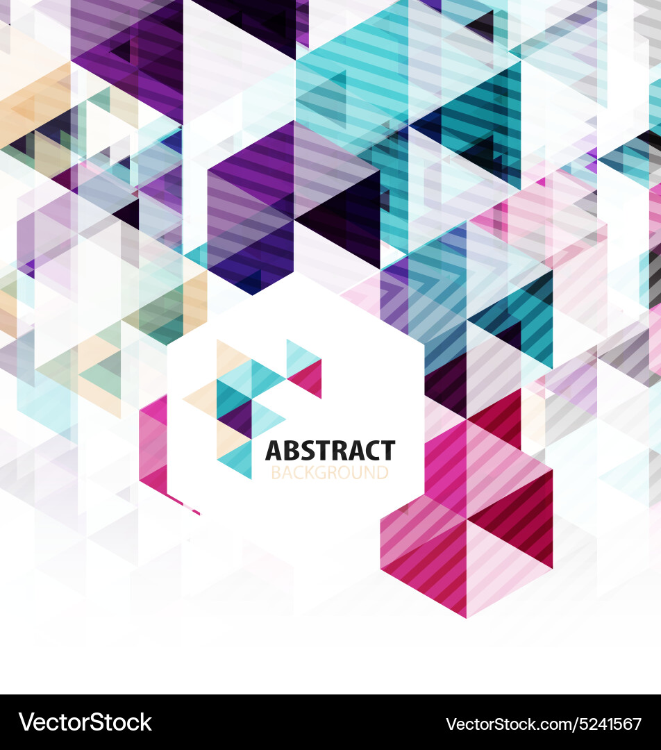 Geometric abstract polygonal background vector image