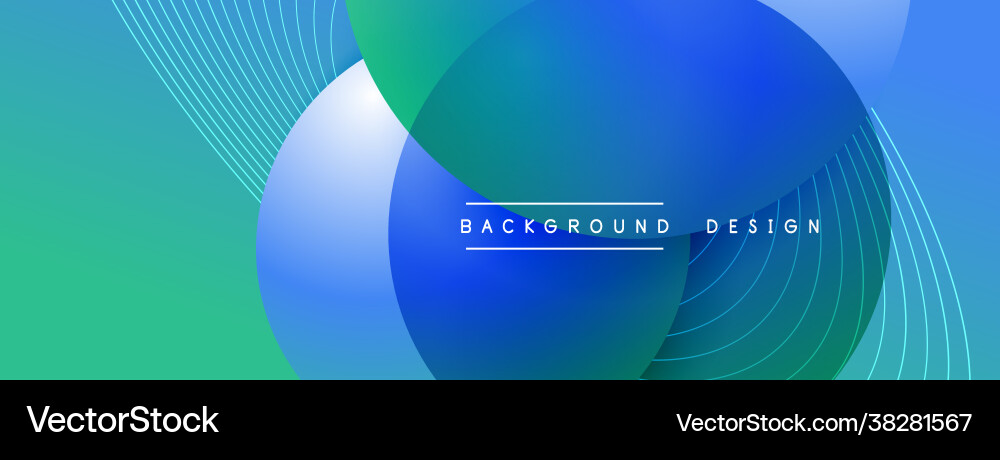 Gradient circles with shadows techno Gradient circles with shadows techno vector image