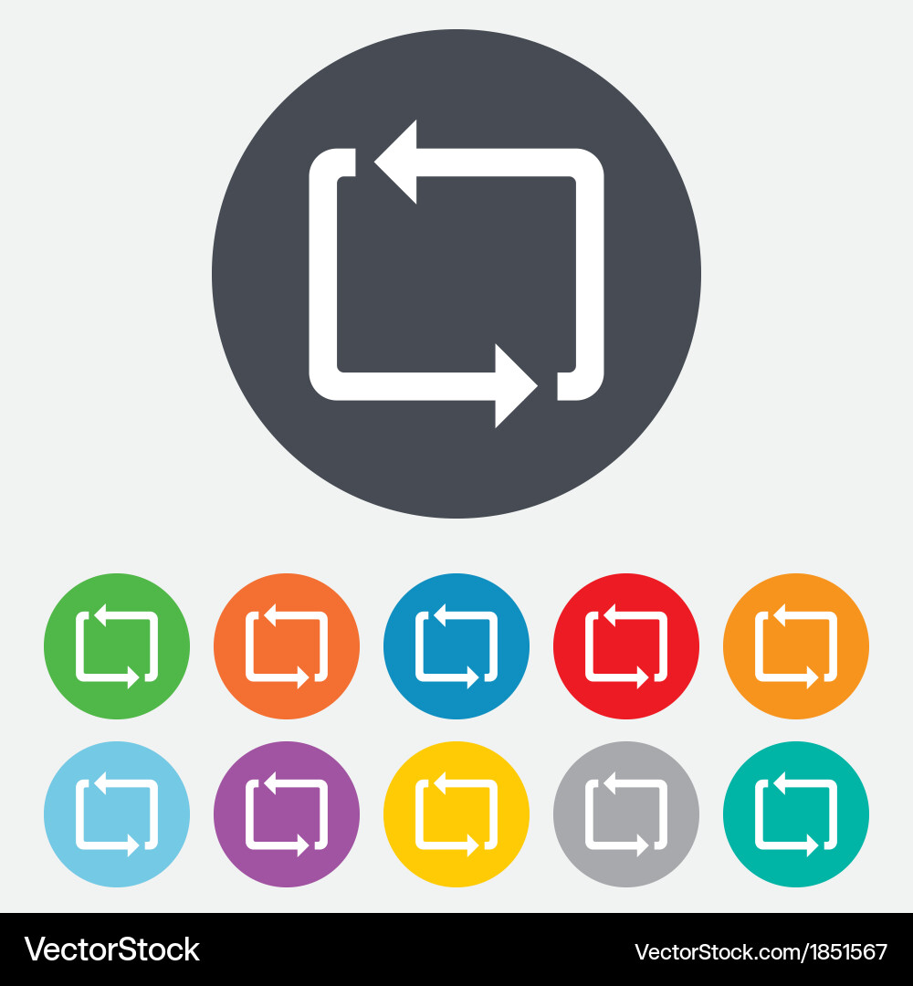 Loop Refresh Icon vector image