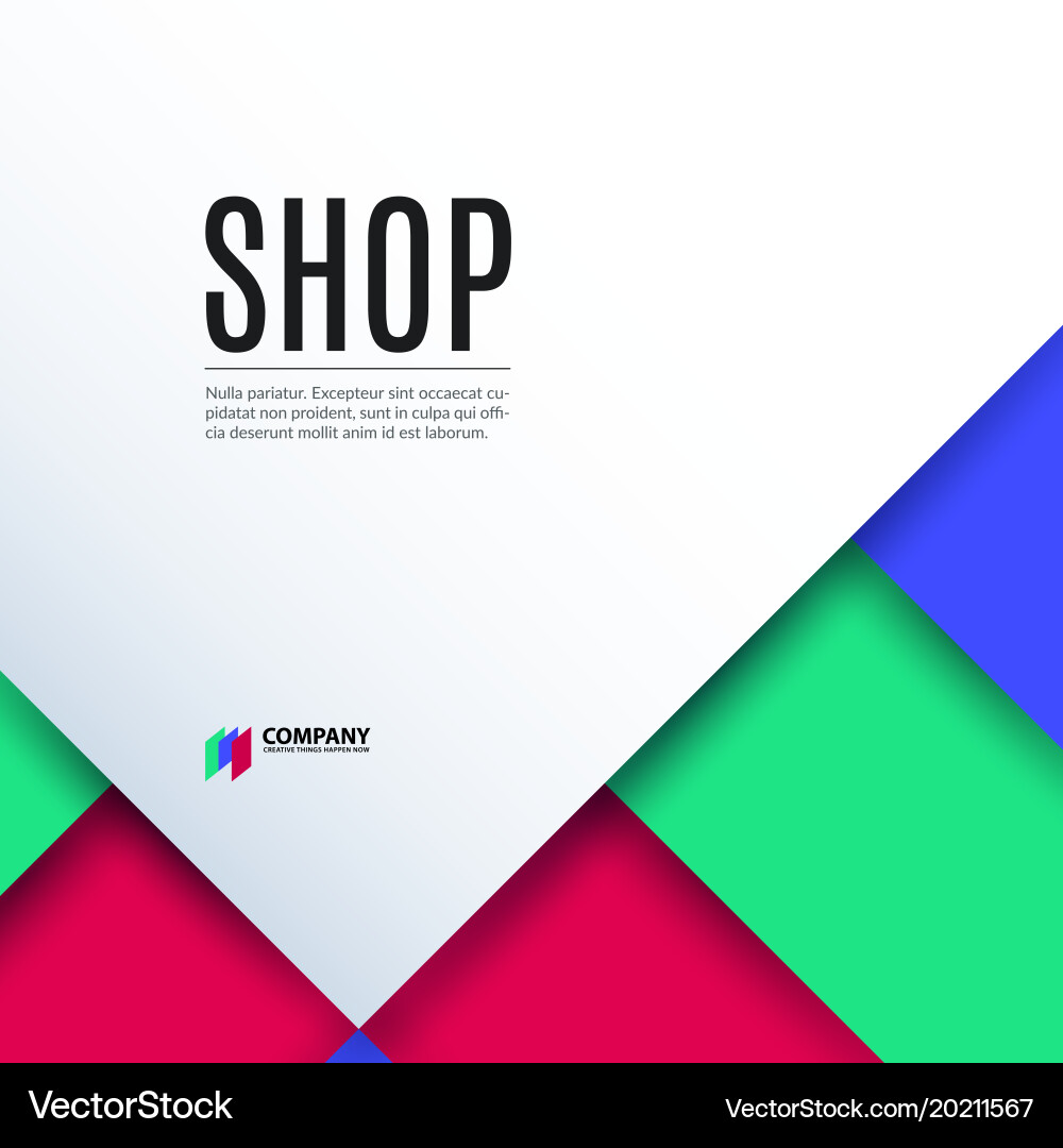 Material design of abstract elements vector image