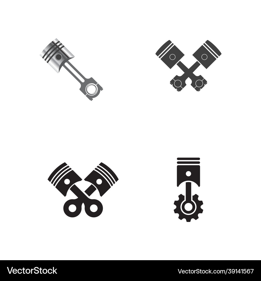 Piston icon design template Piston icon design template vector image