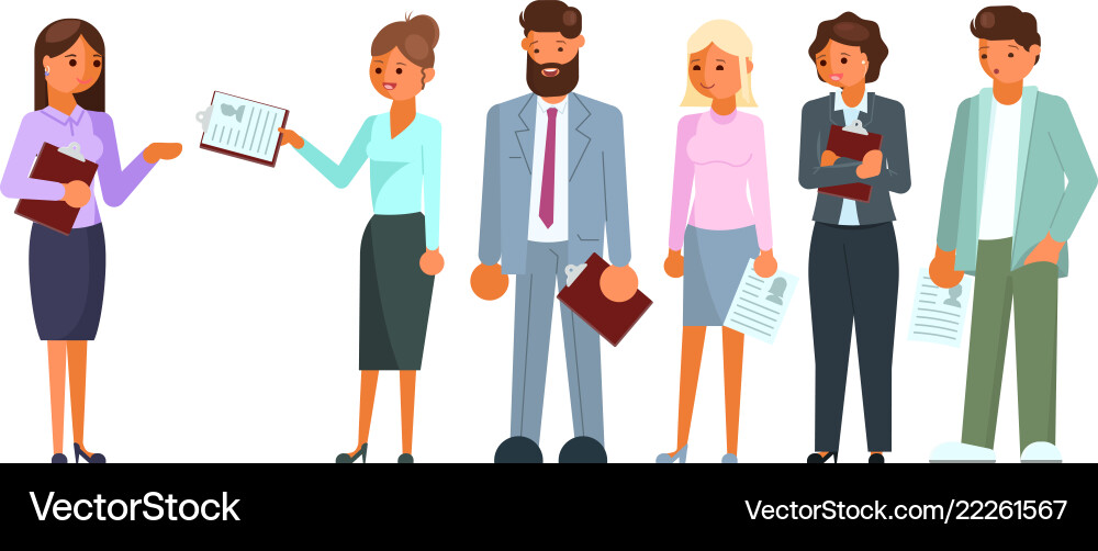 Recruitment process flat style design icon Recruitment process flat style design icon Vector Image