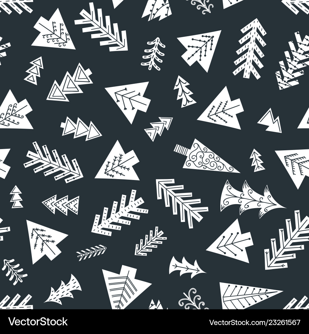 Scandinavian Christmas Pattern Vector Image