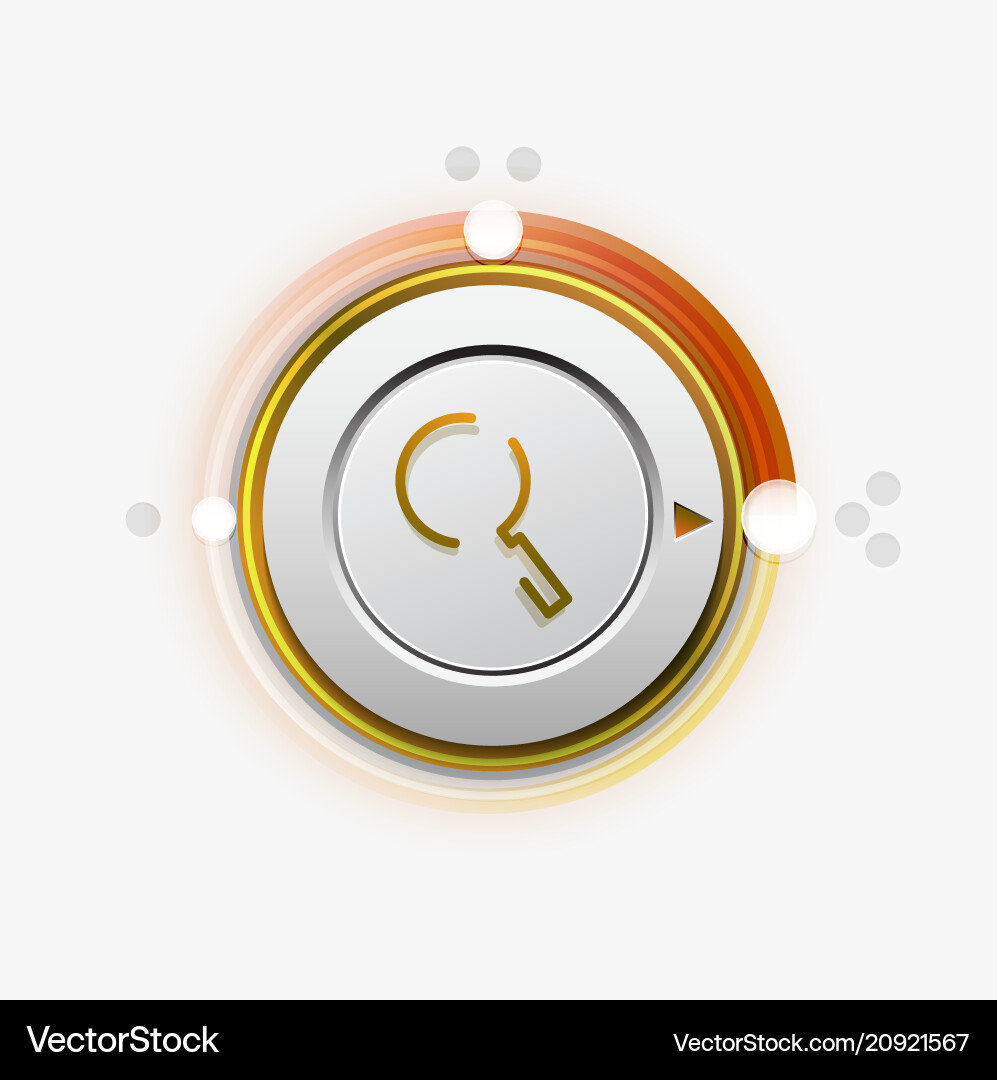 Search magnifier web button magnify icon modern Search magnifier web button magnify icon modern vector image
