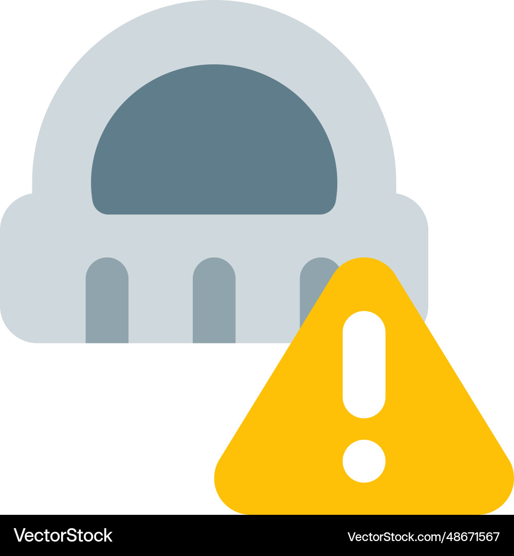 Uncertainly warning given for the ruler Vector Image
