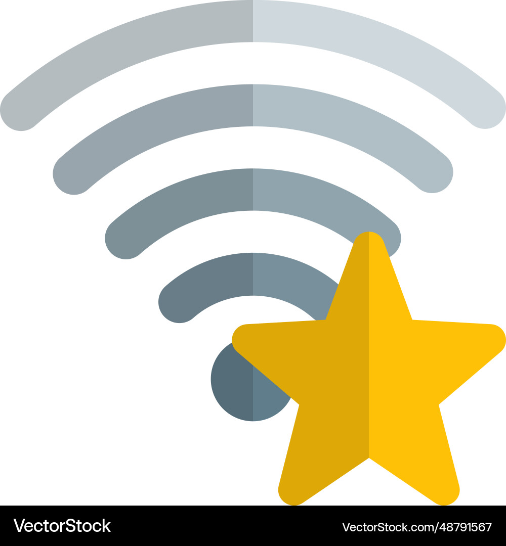 Wireless network used by multiple people vector image