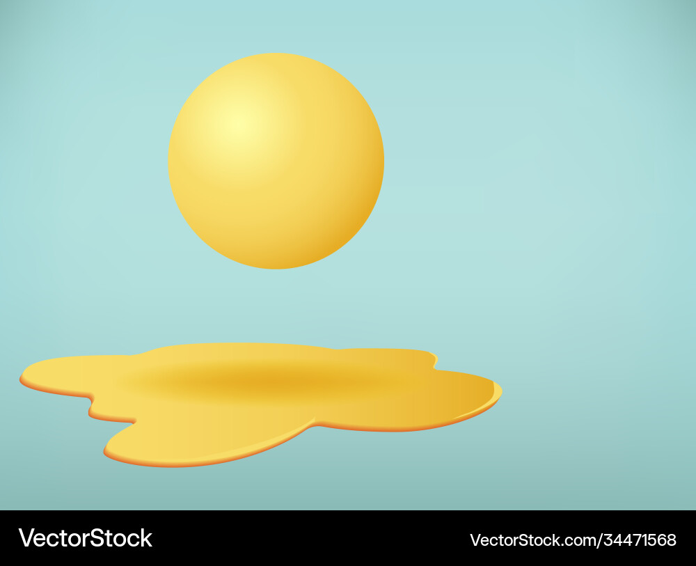Background with a puddle and sphere eps Vector Image