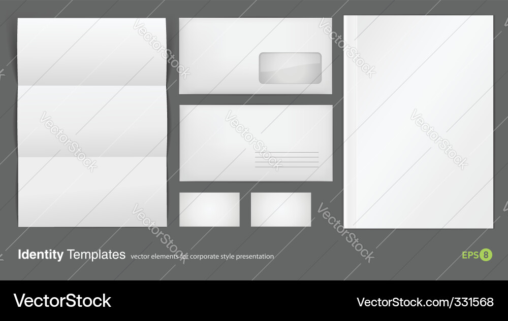 Corporate Identity Templates Set Vector Image