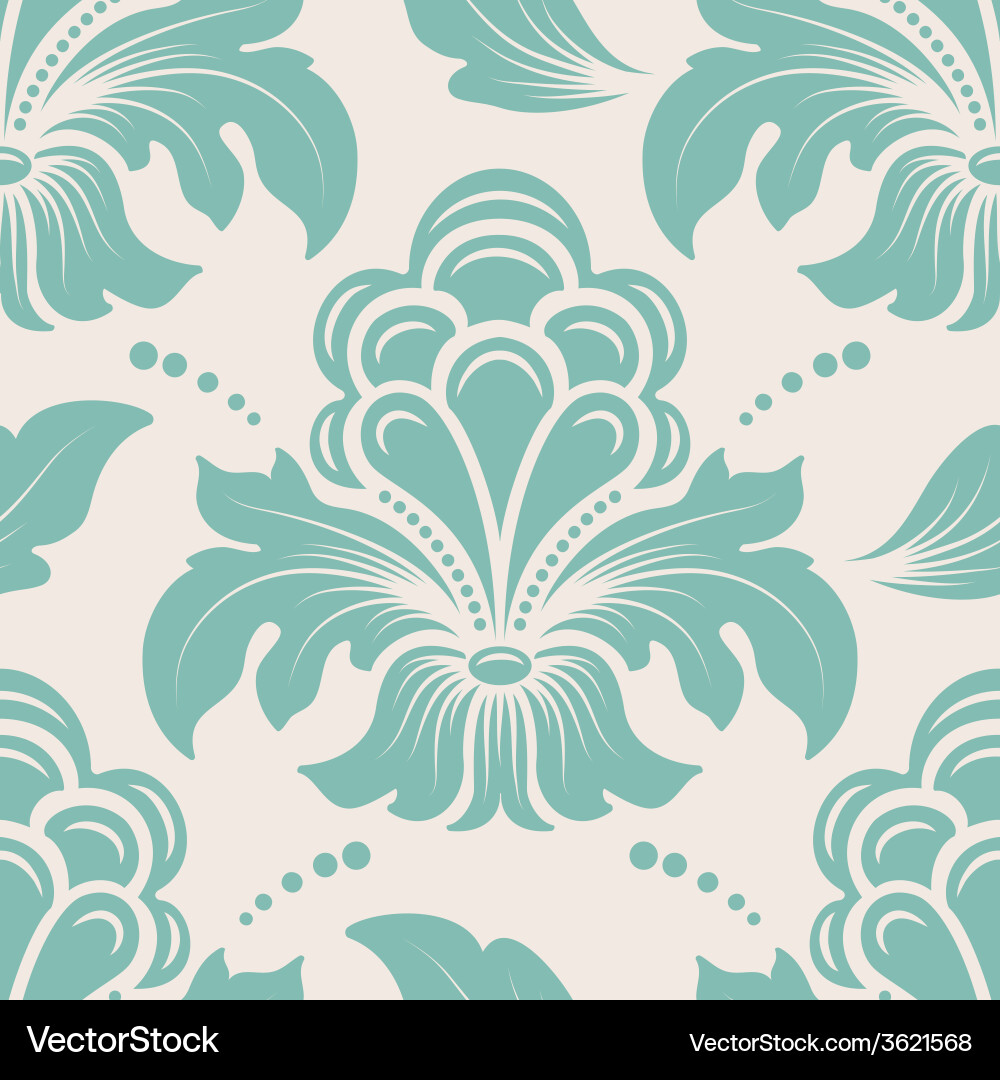 Elegant Damask Pattern vector image