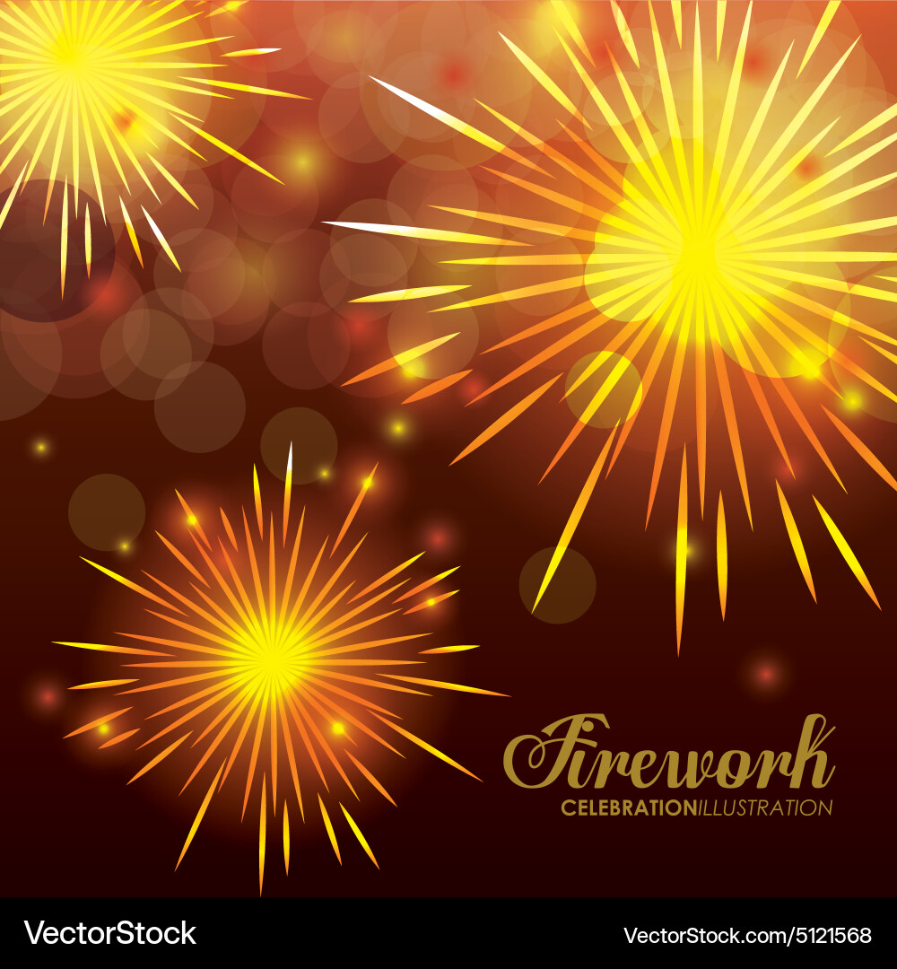 Firework design Vector Image