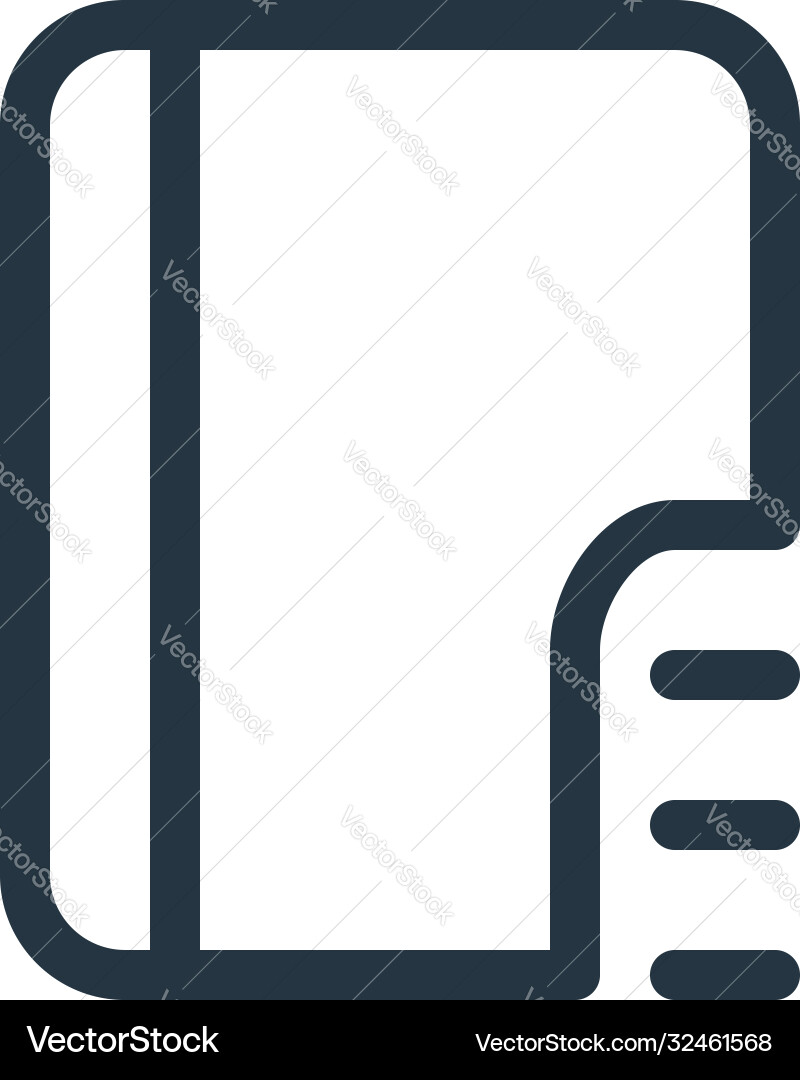 Index icon editable stroke linear Index icon editable stroke linear Vector Image