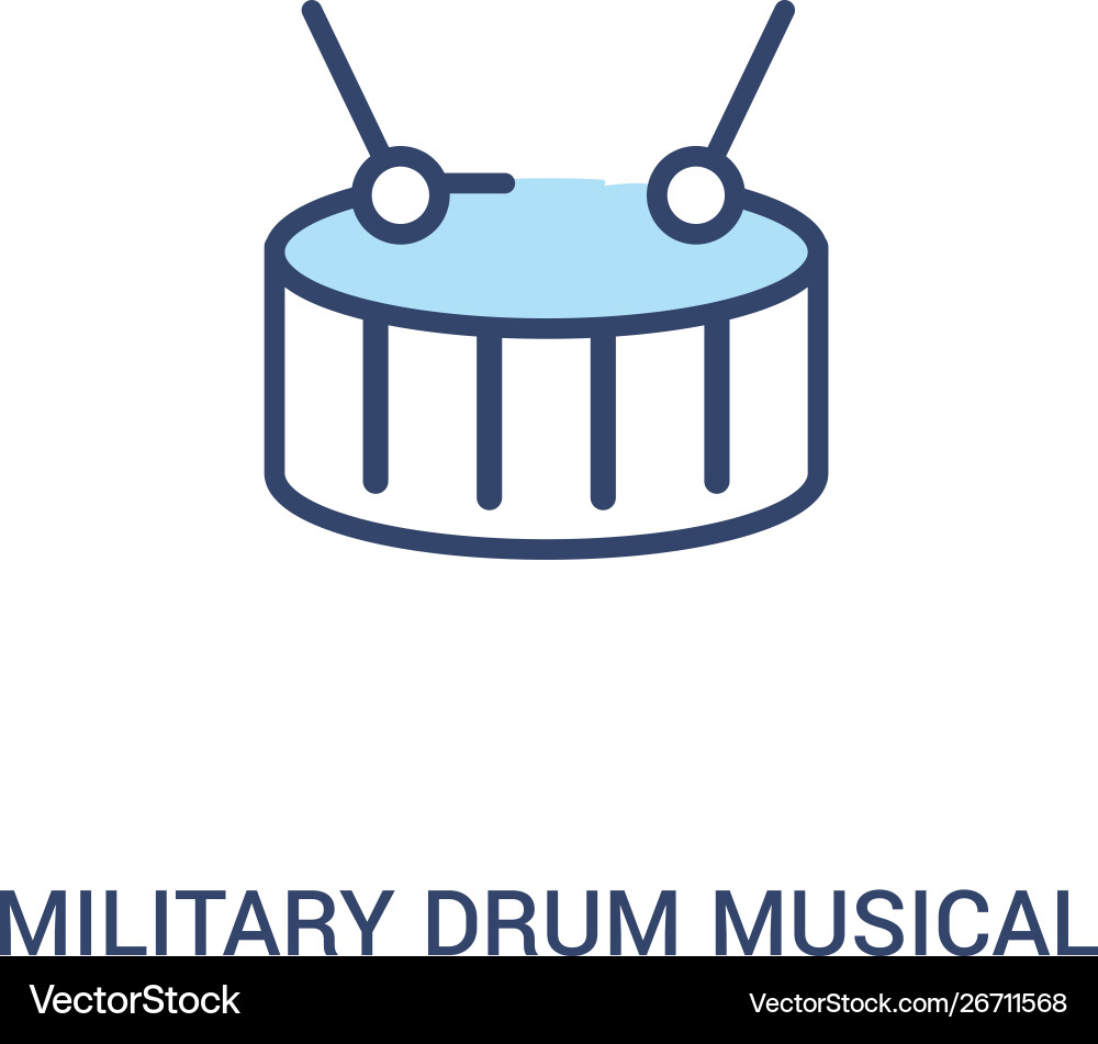Military drum musical instrument concept 2 Military drum musical instrument concept 2 vector image