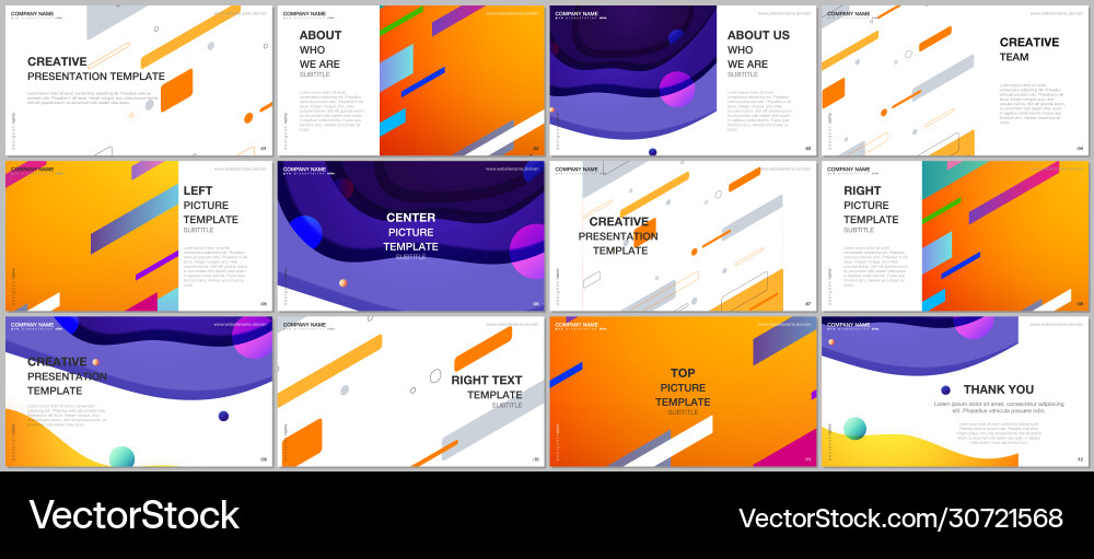 Presentation design templates multipurpose Presentation design templates multipurpose vector image