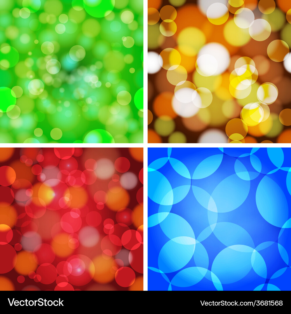 Set of abstract circles seamless pattern Vector Image