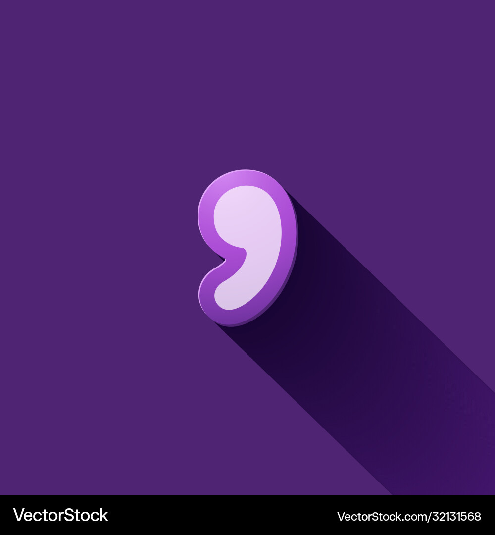 Volume icons symbol comma Vector Image