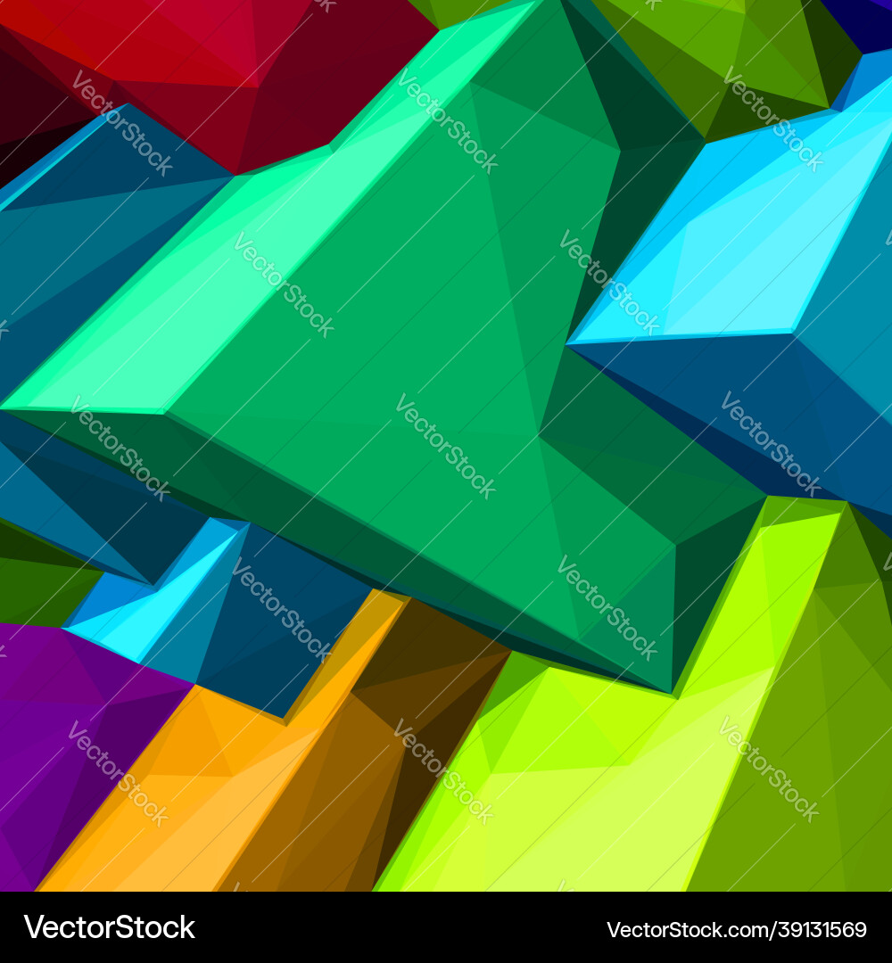 Abstract background with colorful cubes Abstract background with colorful cubes vector image