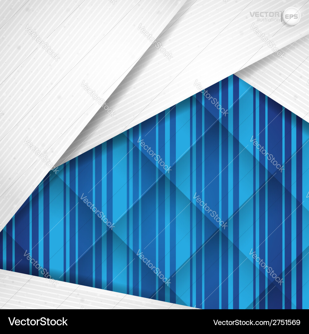 Abstract background with white paper layers vector image