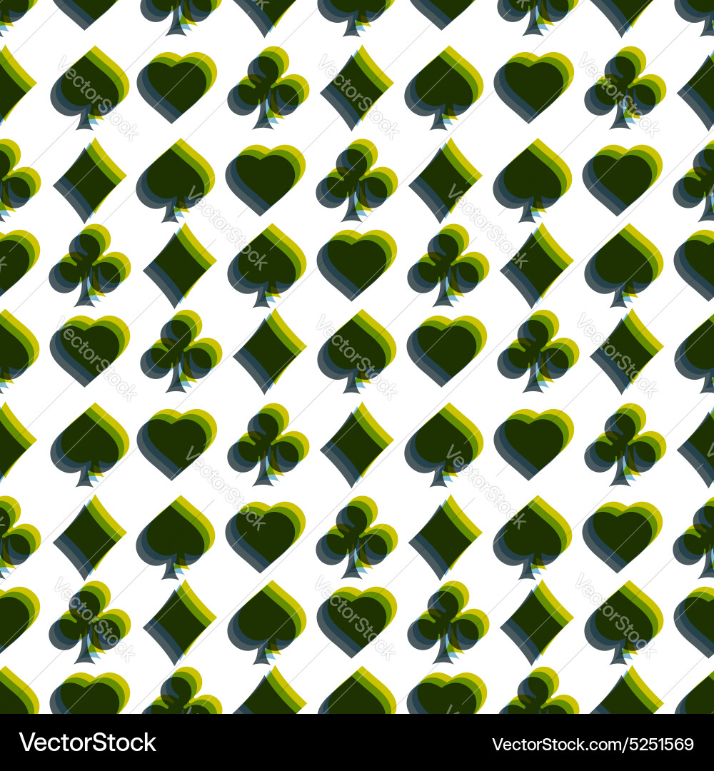 Card Suit Pattern Vector Image