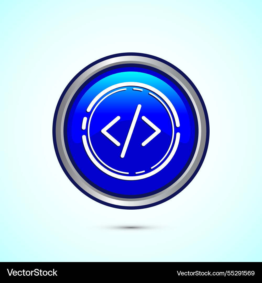 Codierung Icon Design Web-Entwicklung blau Codierung Icon Design Web-Entwicklung blau vektorbild