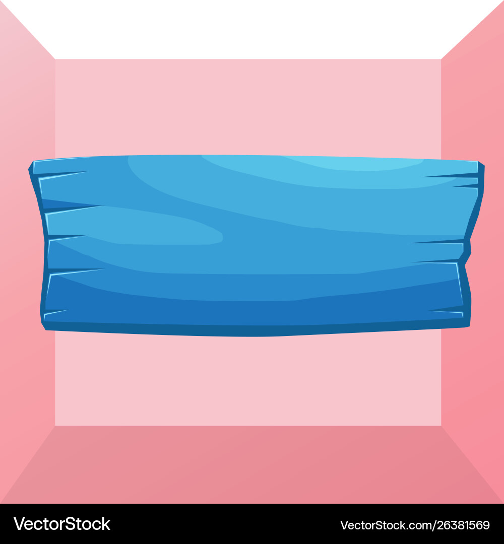 Colored plank sign fixed on surface empty wood Colored plank sign fixed on surface empty wood vector image