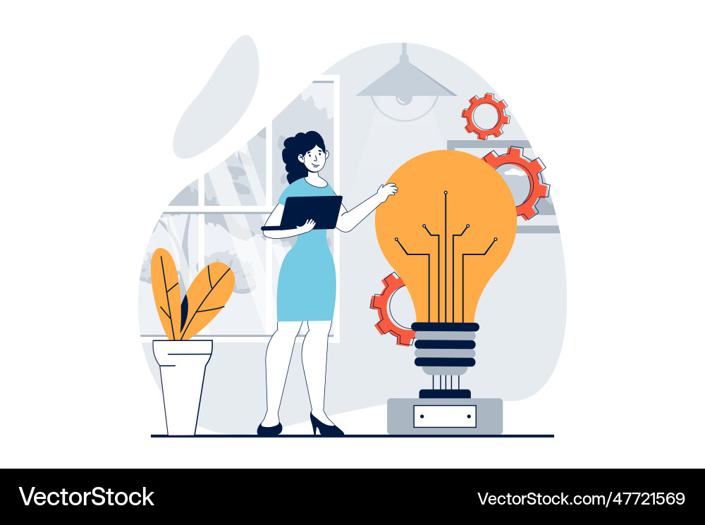 Data Science Innovation Concept Vector Image