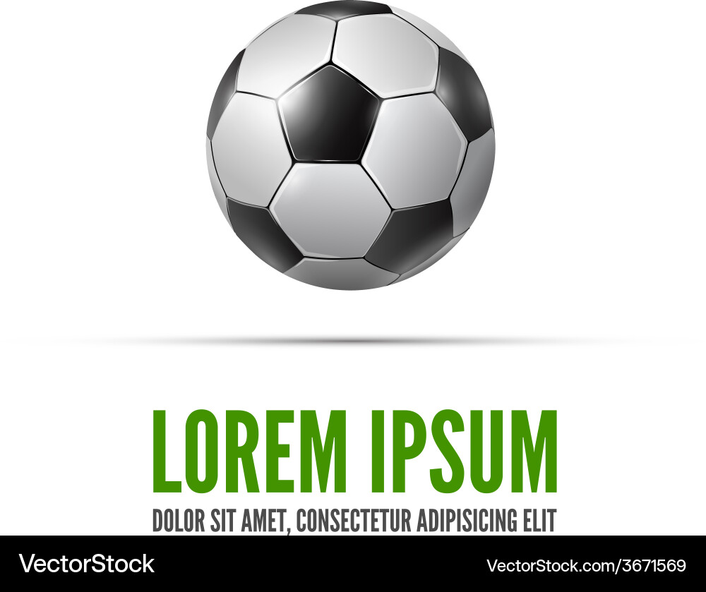 Design with football vector image