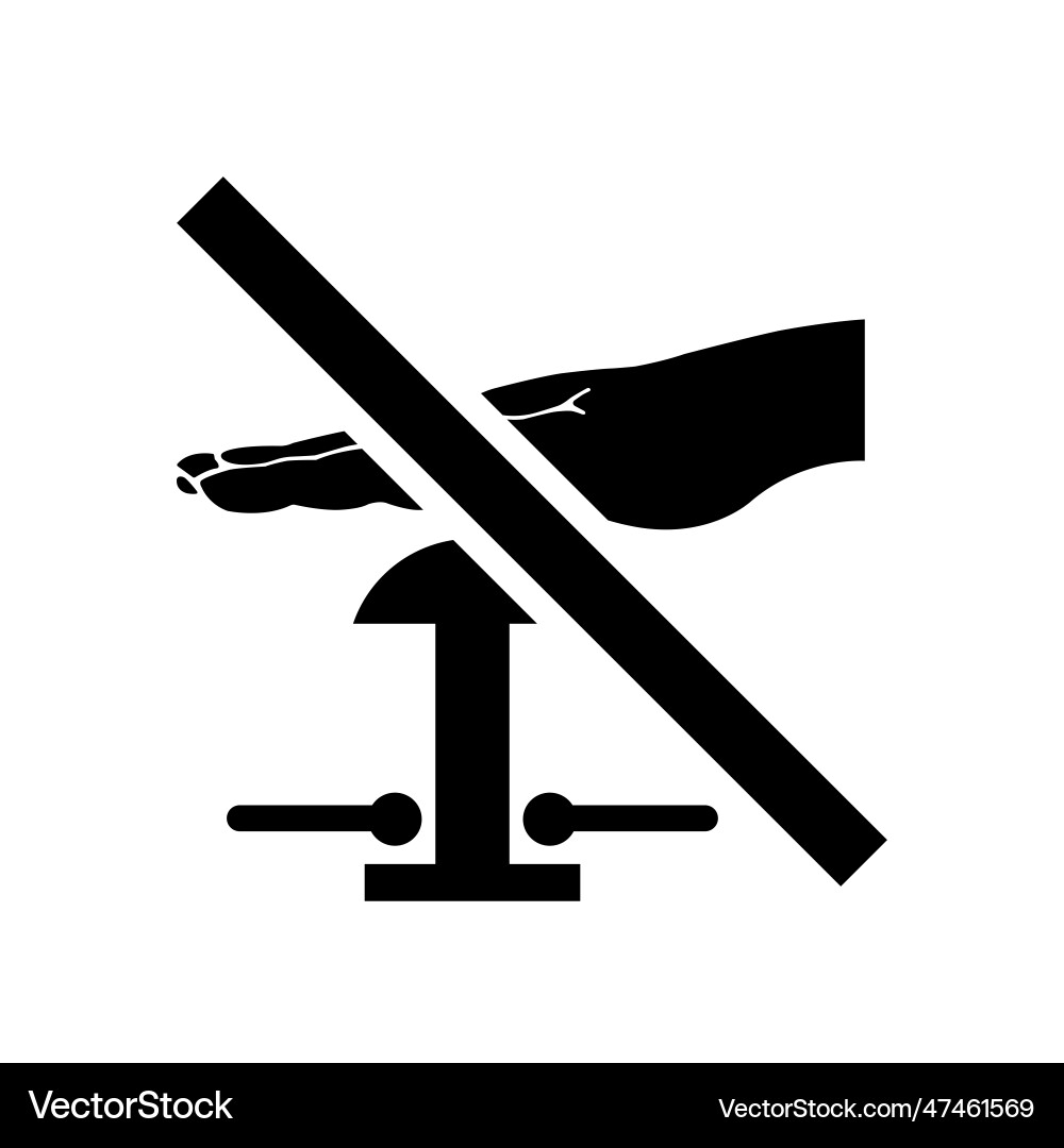 Do not switch on symbol sign Do not switch on symbol sign Vector Image