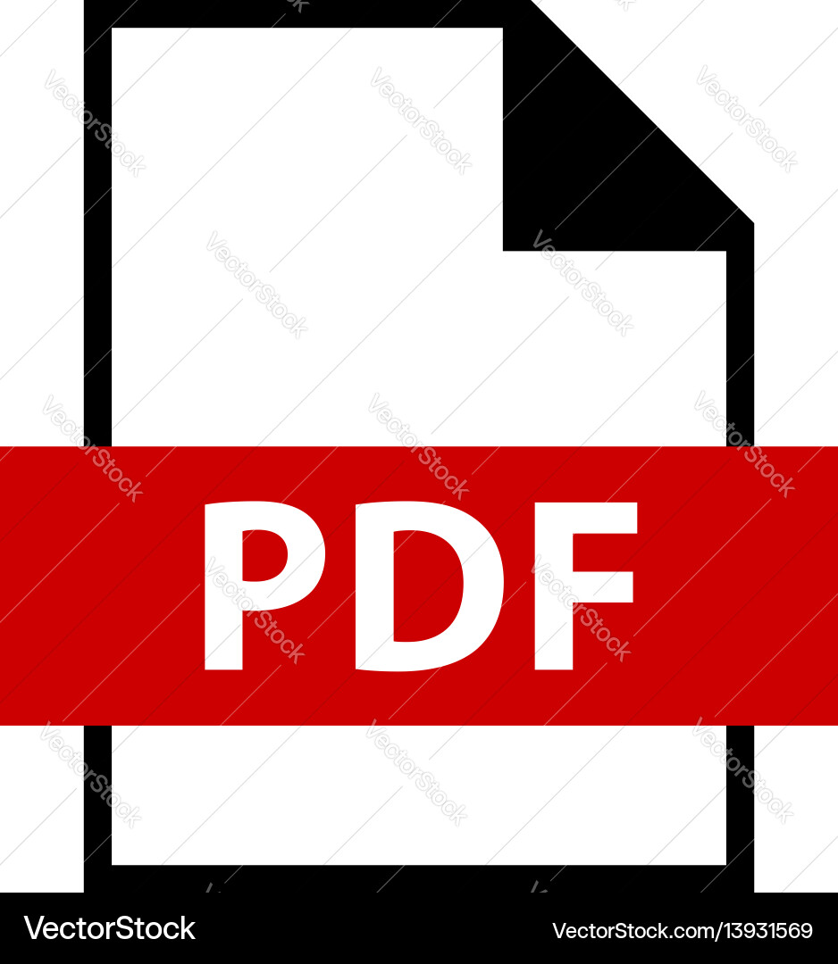 File name extension pdf type File name extension pdf type vector image